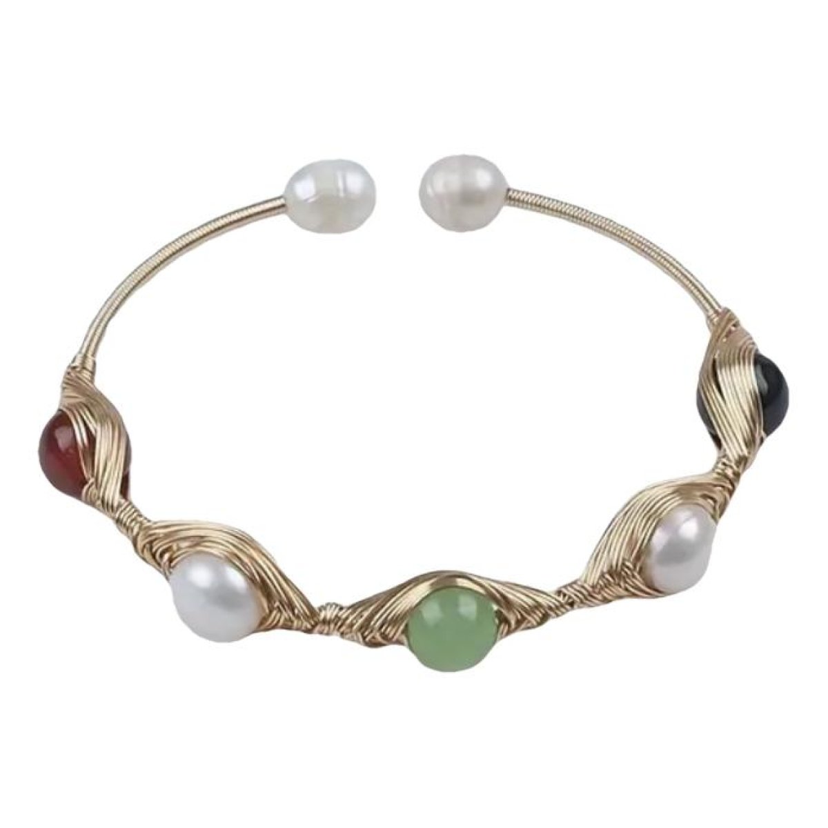 Agate pearl bracelet
