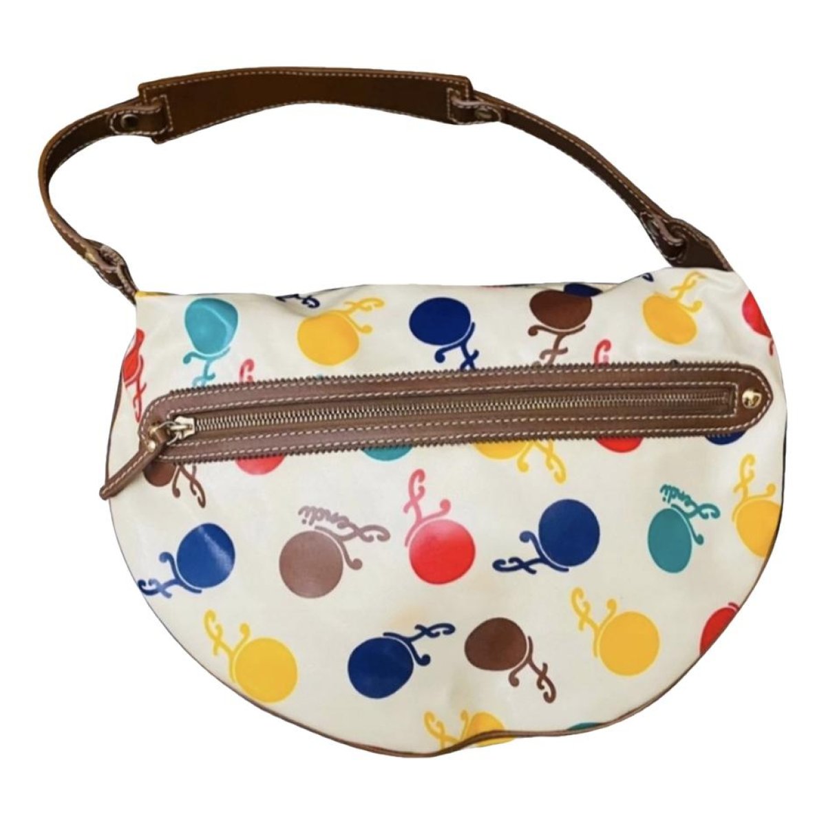 Croissant leather handbag