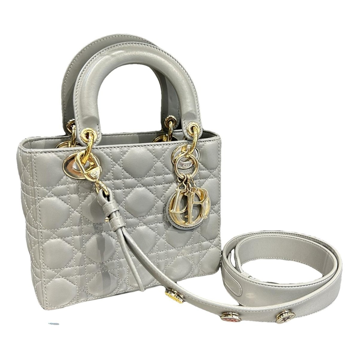 Lady Dior leather handbag