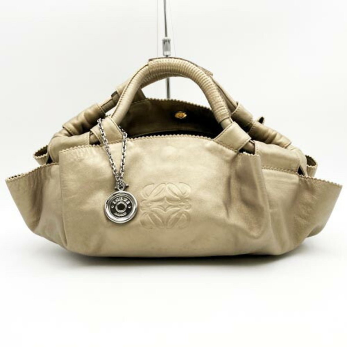 Anagram leather handbag