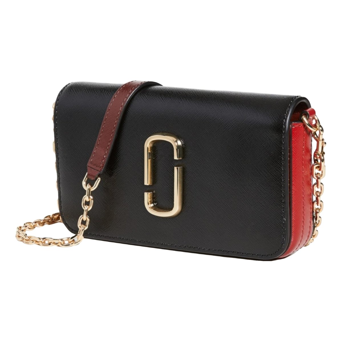 Snapshot leather crossbody bag