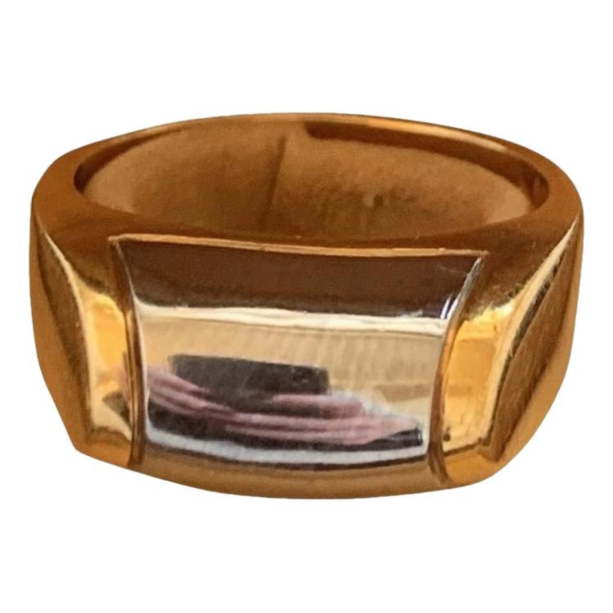 Tronchetto yellow gold ring