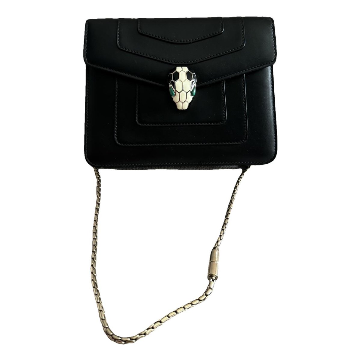 Serpenti leather handbag