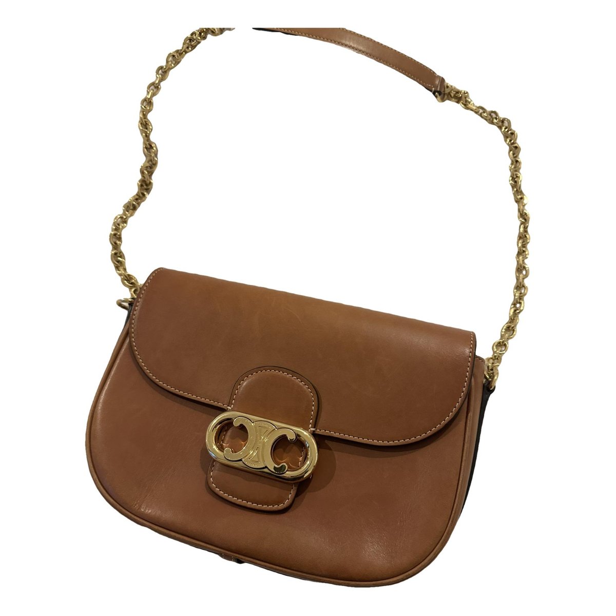 Triomphe Maillon Chain leather crossbody bag