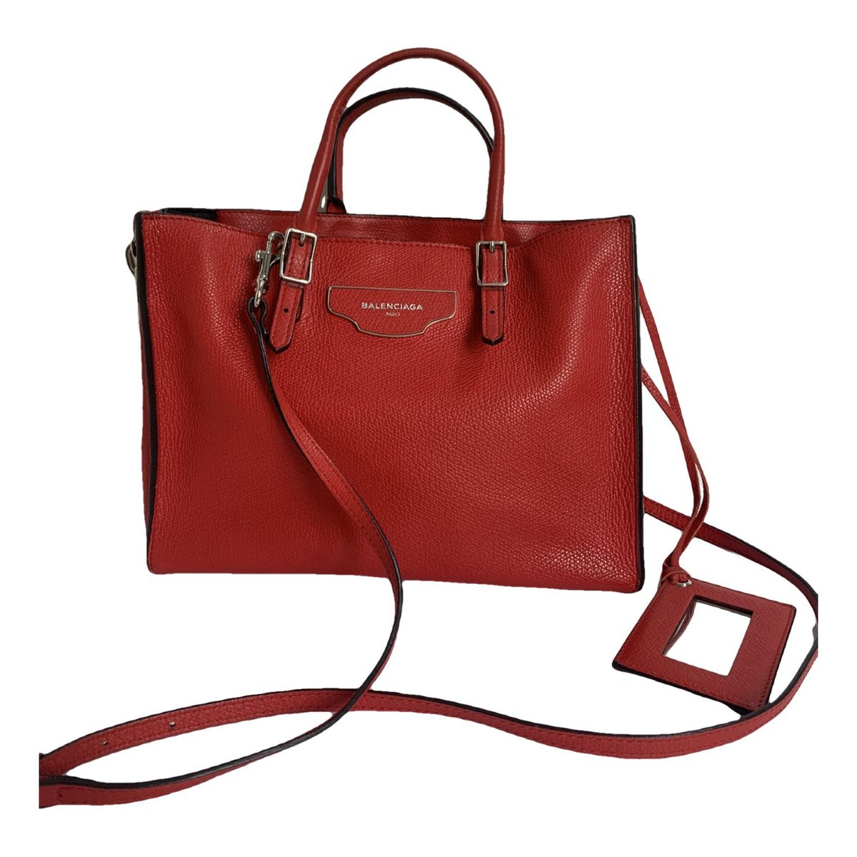 Papier leather crossbody bag