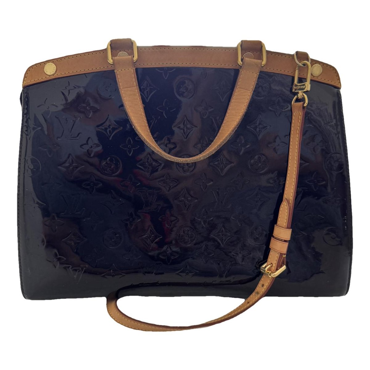 Bréa patent leather handbag