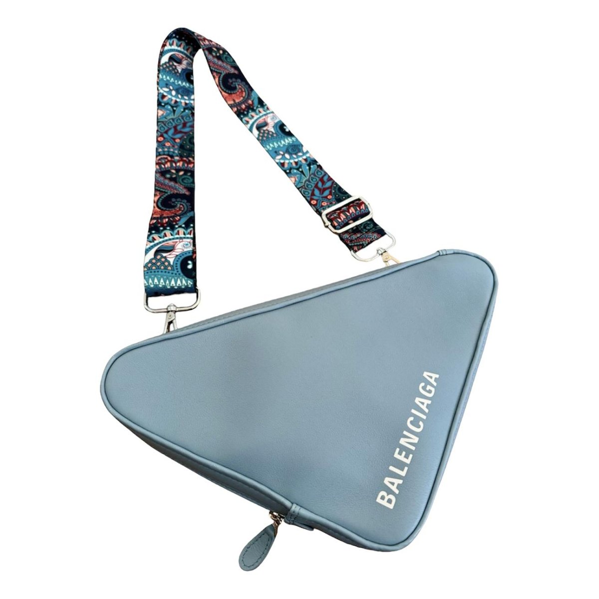 Triangle leather handbag