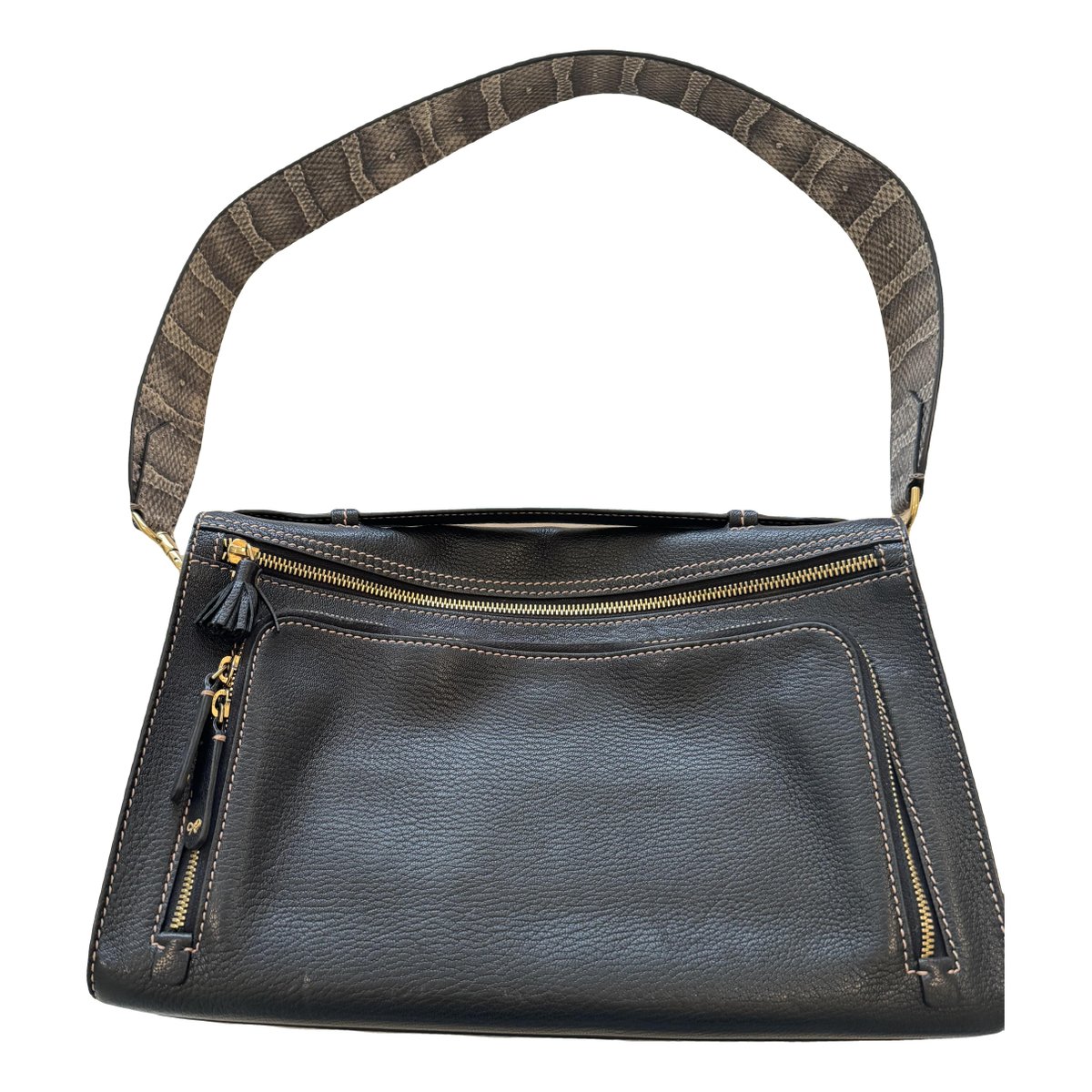 Maxi Zip leather handbag