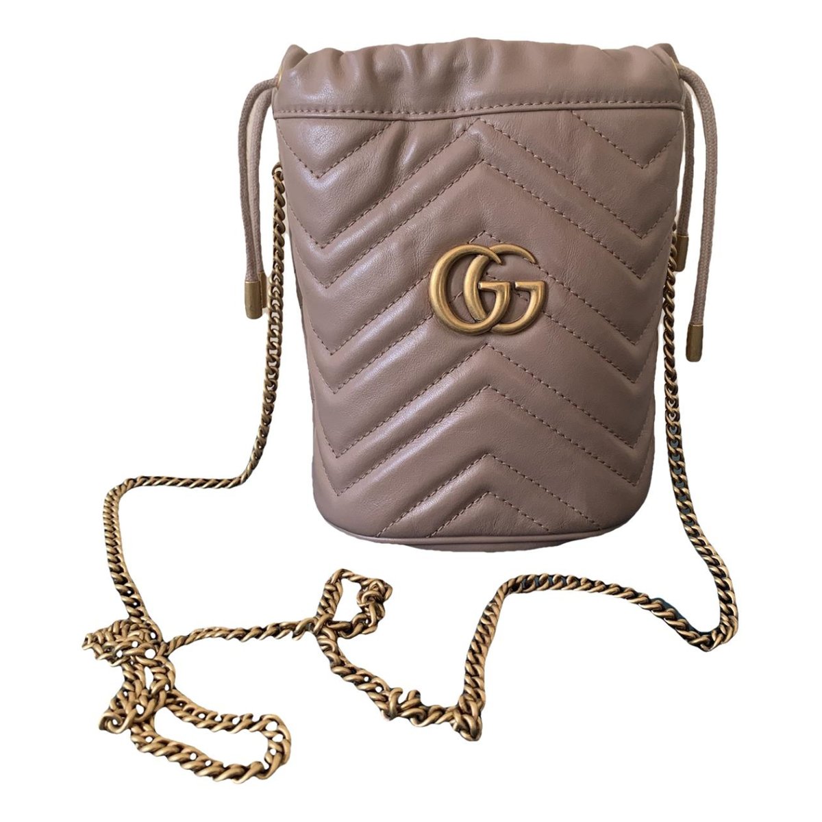 GG Marmont Chain Bucket leather crossbody bag
