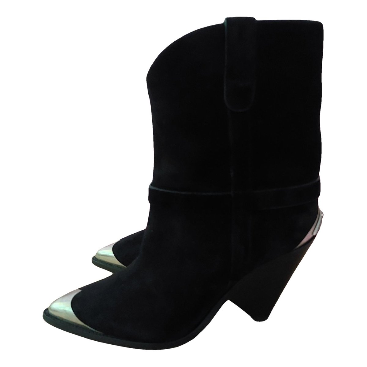 Lamsy leather western boots