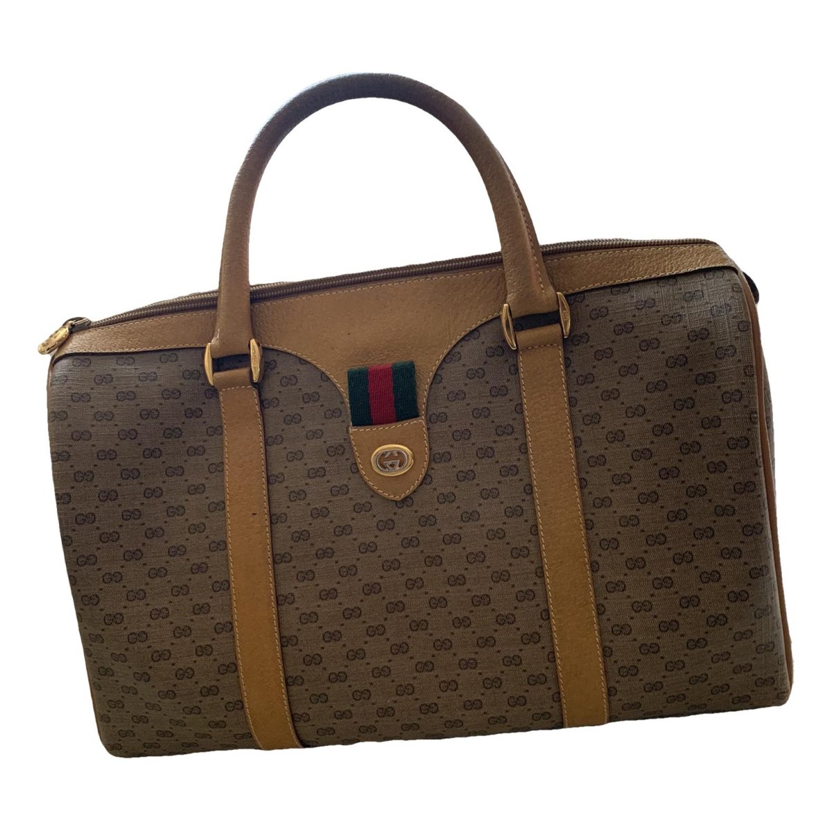 Boston leather tote