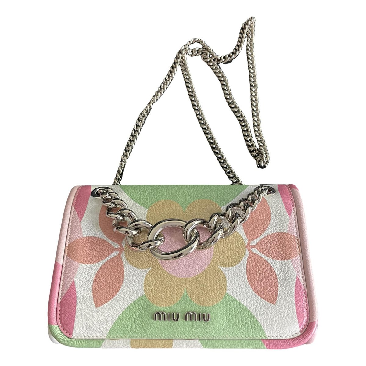 Miu Club leather crossbody bag