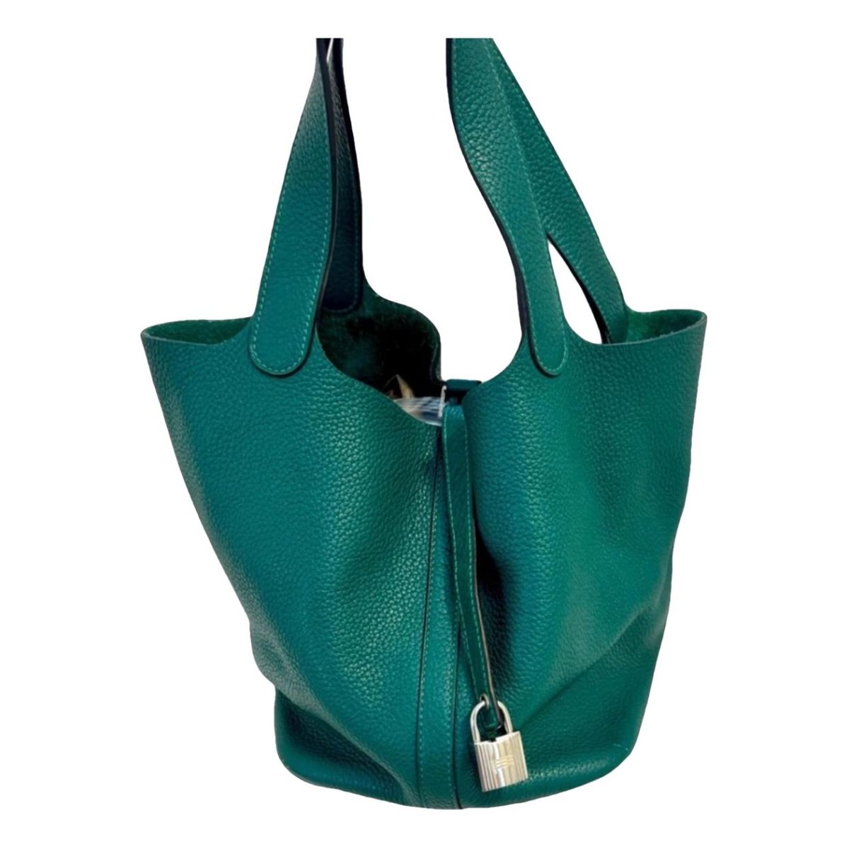 Picotin leather tote