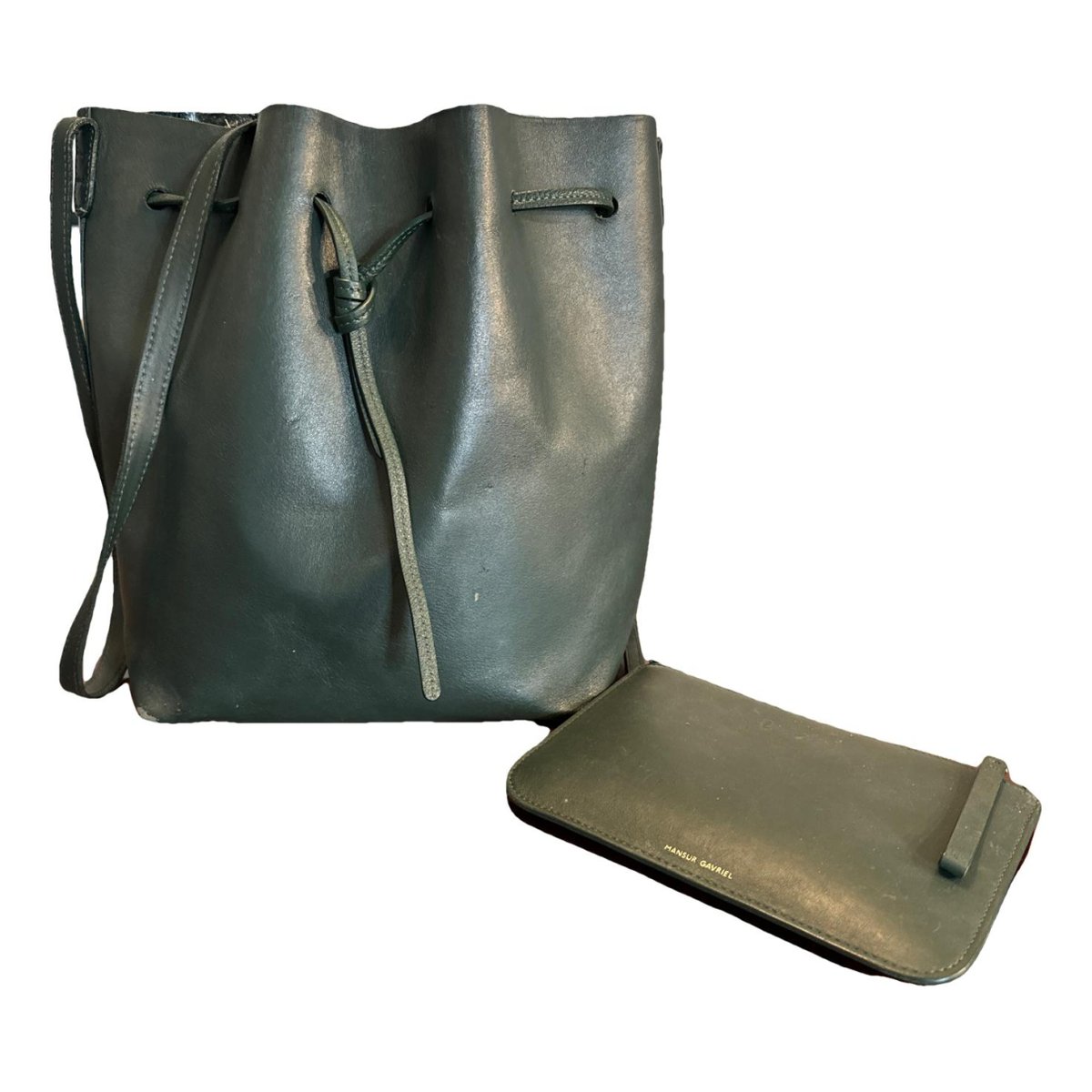 Bucket leather bag