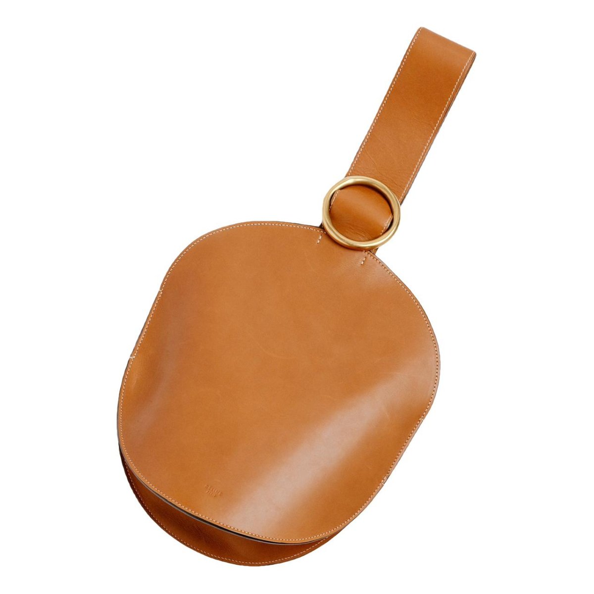Curve leather handbag