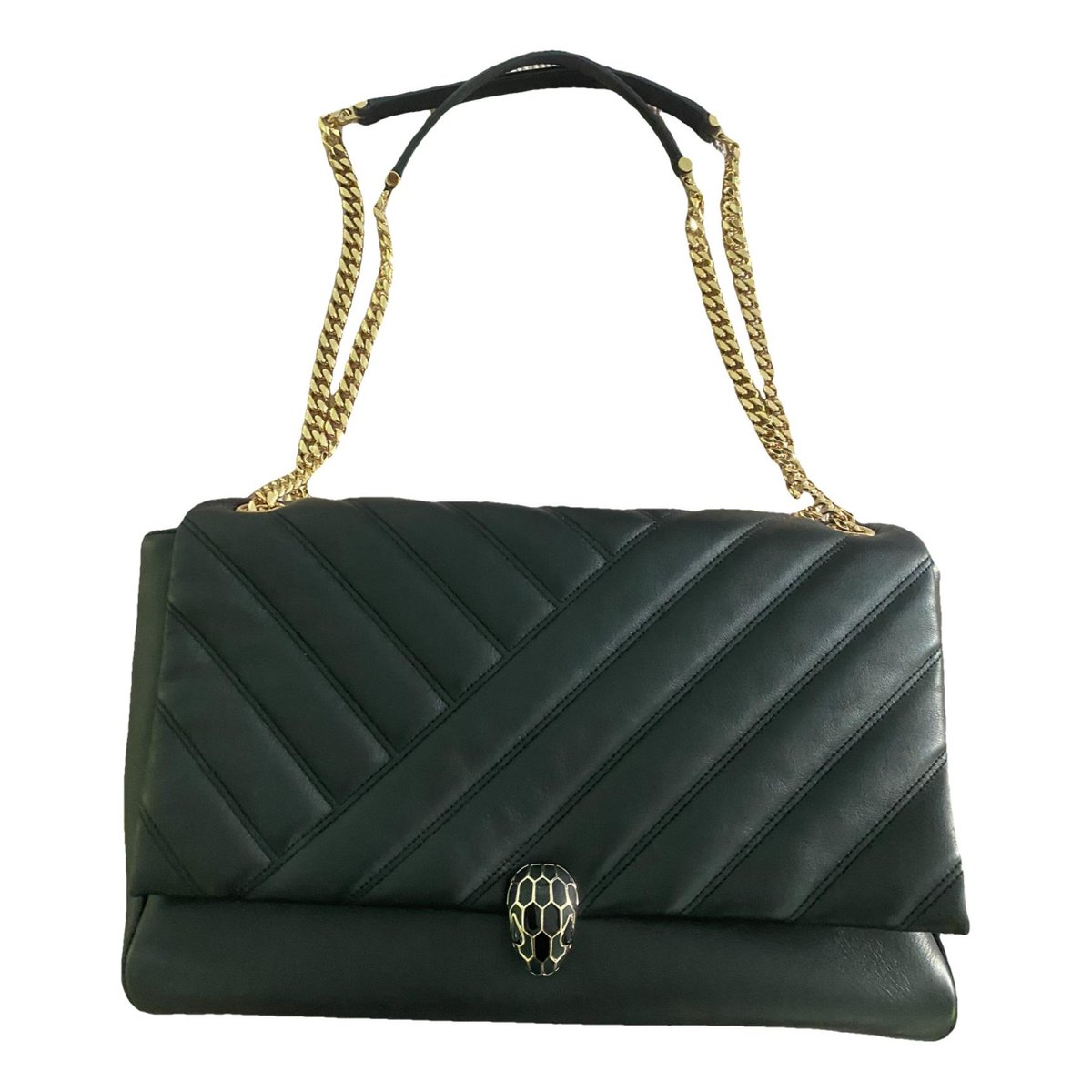 Serpenti leather handbag