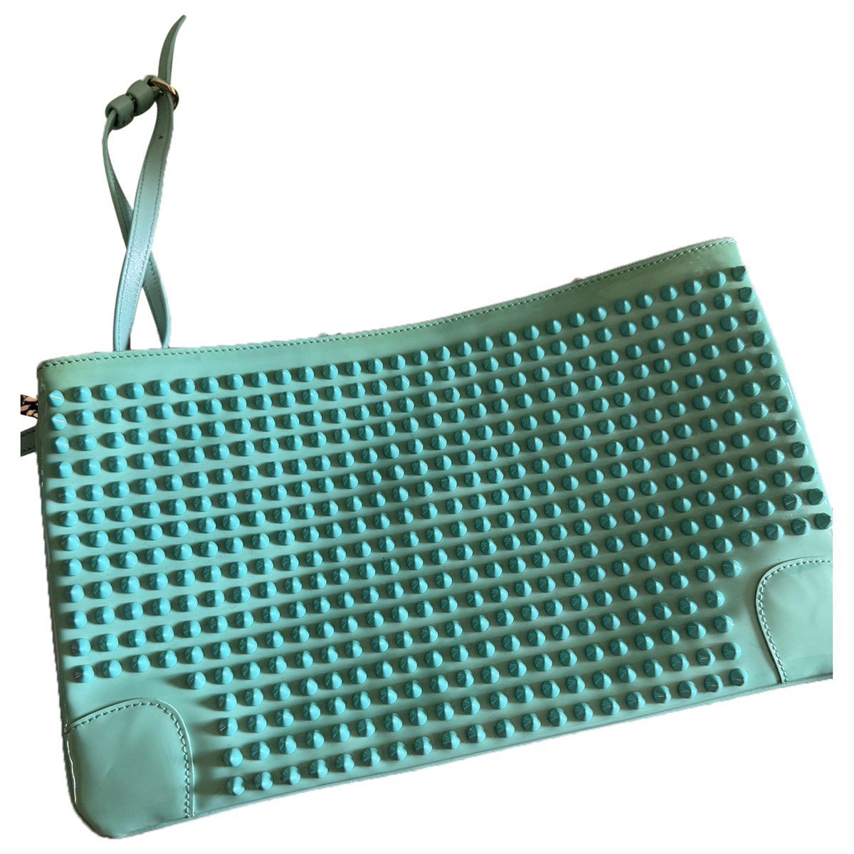 Loubiposh leather clutch bag