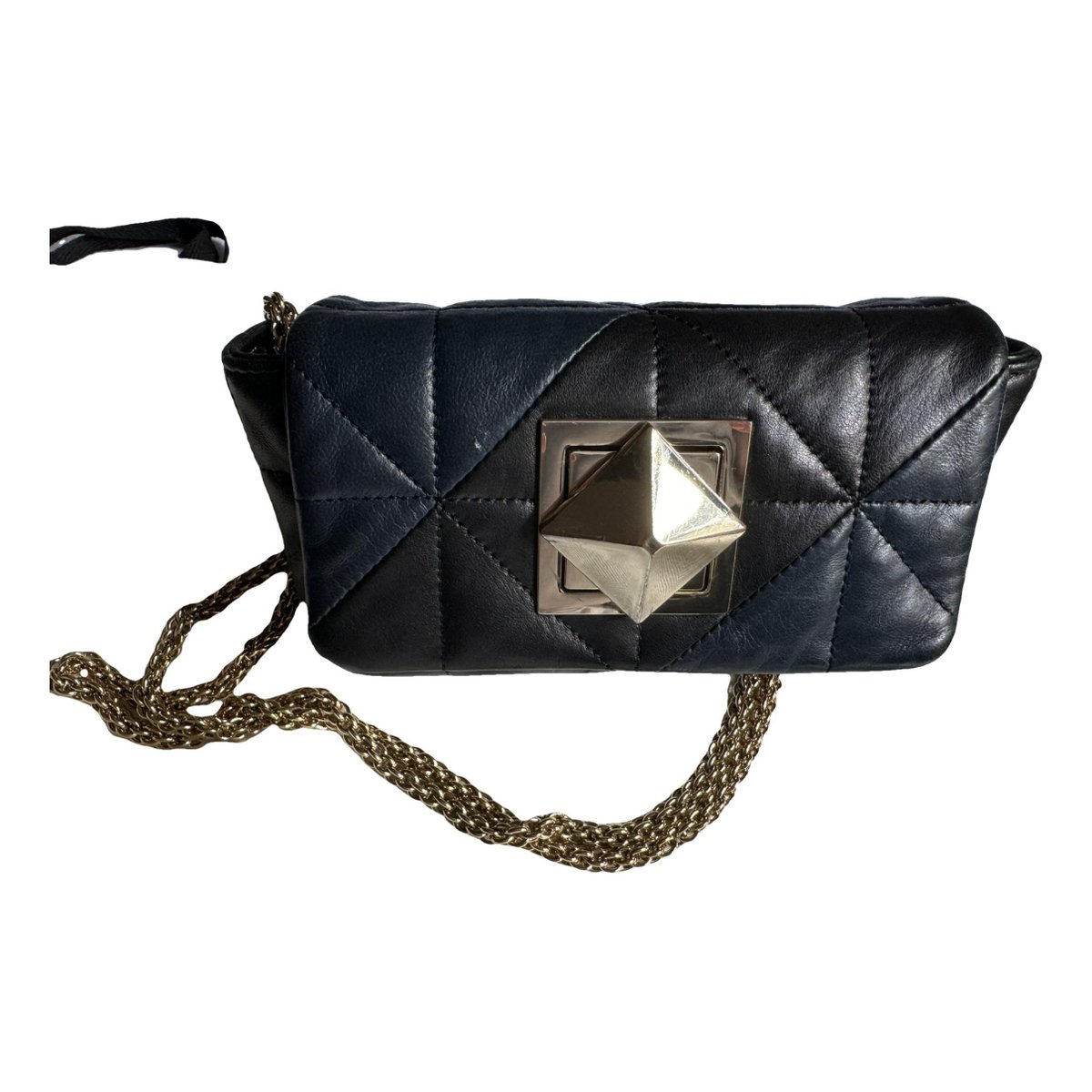 Leather clutch bag