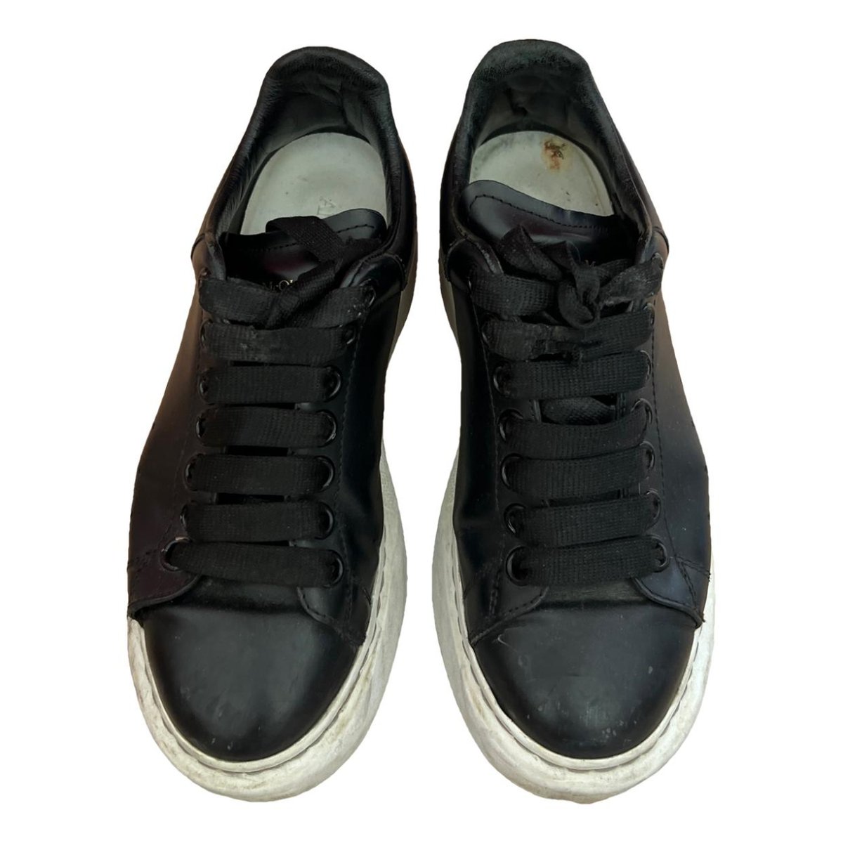 Oversize leather trainers