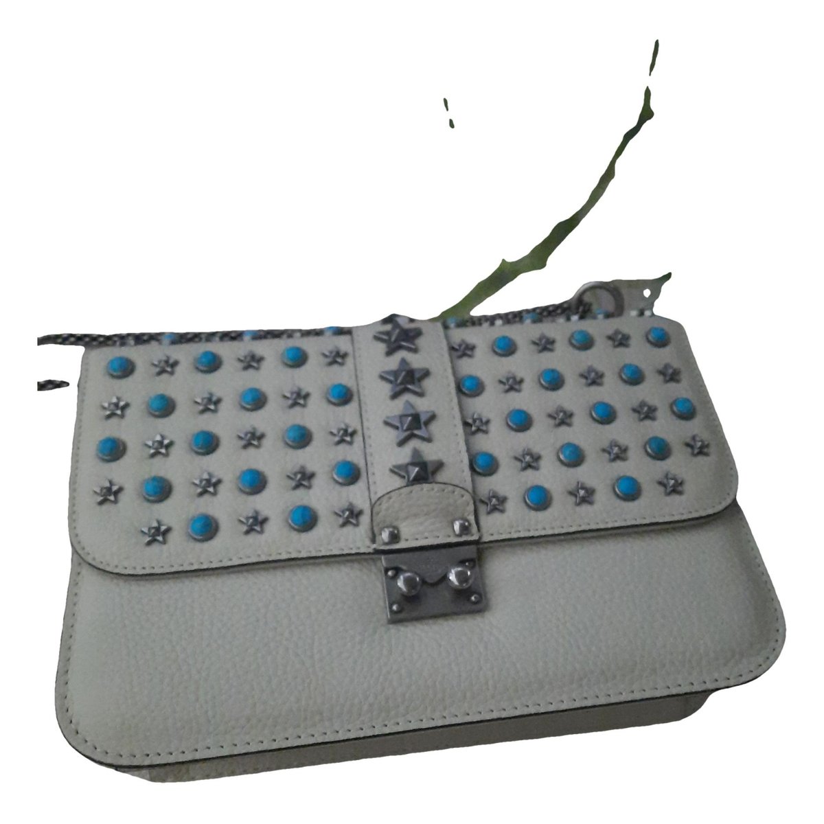 Rockstud spike leather crossbody bag