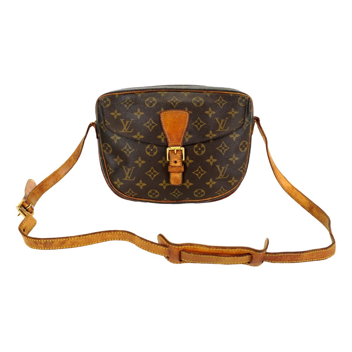 Jeune fille leather crossbody bag