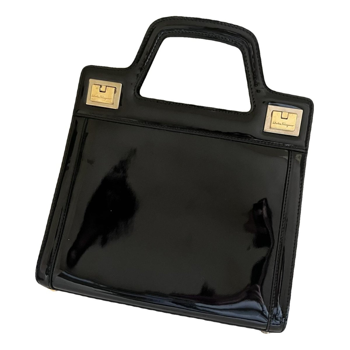 Wanda patent leather handbag