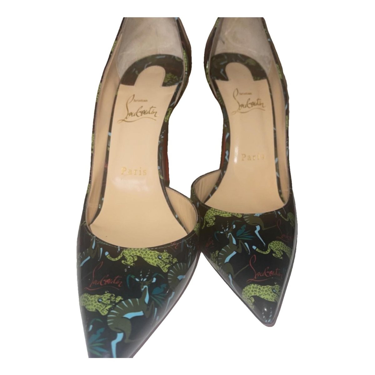 Corneille exotic leathers heels