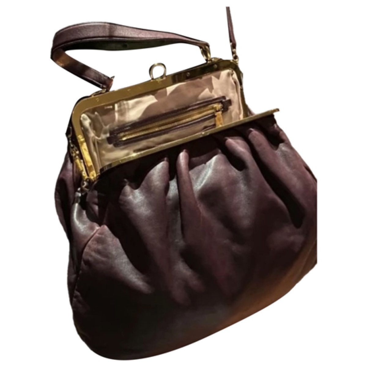 Miu Belle leather crossbody bag