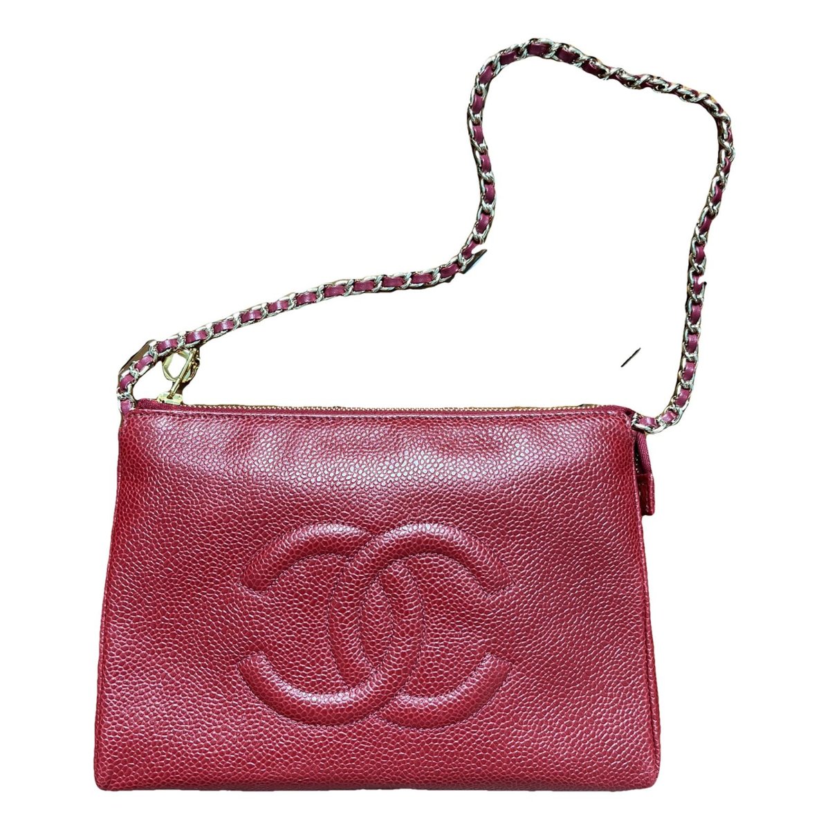 Wallet on Chain leather handbag