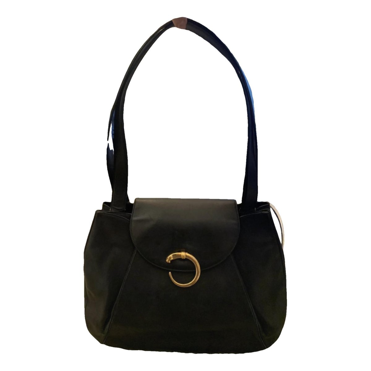 Panthère leather handbag
