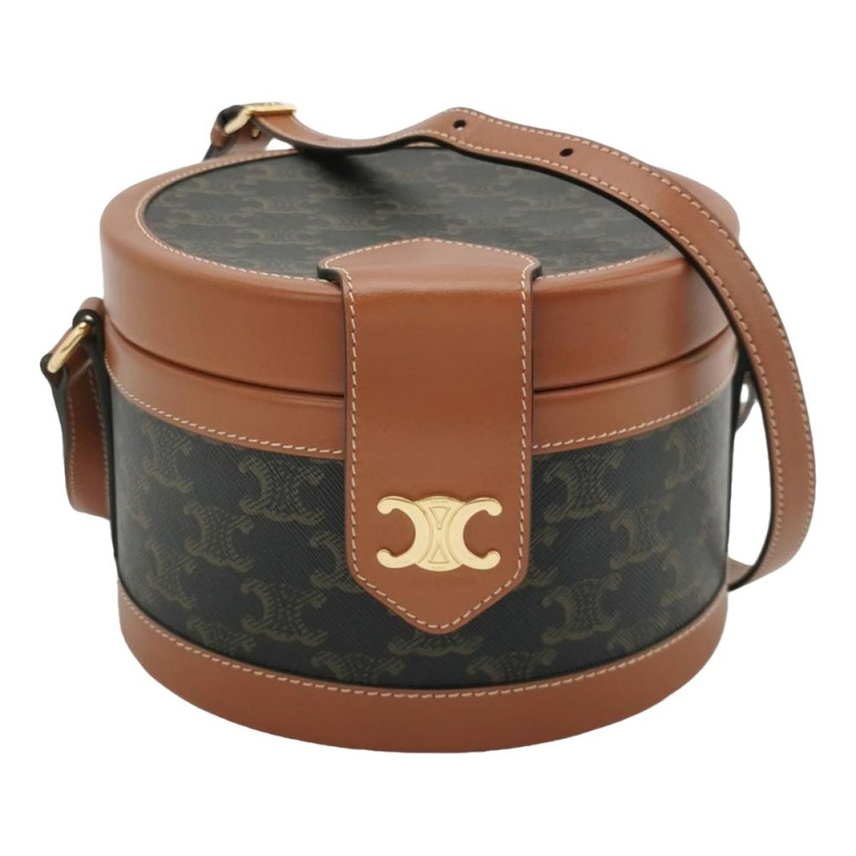 Tambour leather handbag