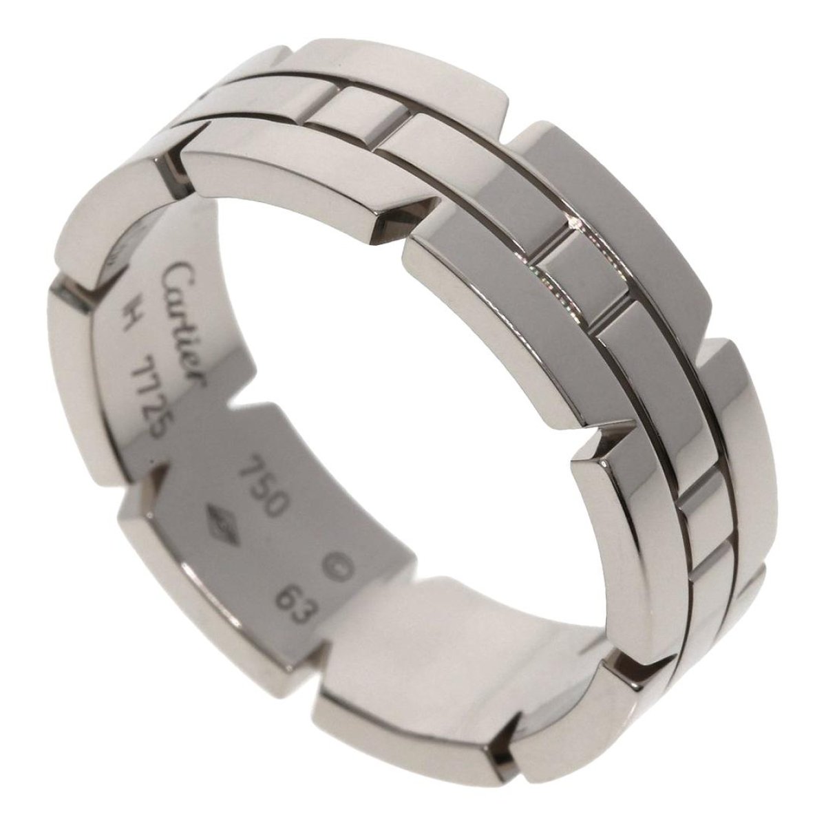 Tank white gold ring