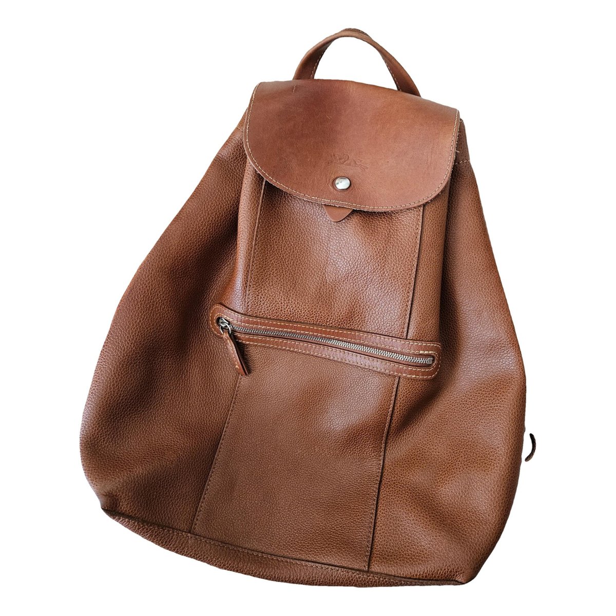 Foulonné leather backpack