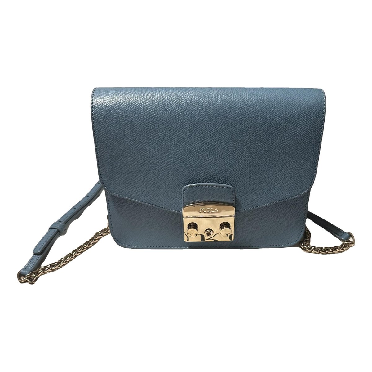 Metropolis leather clutch bag