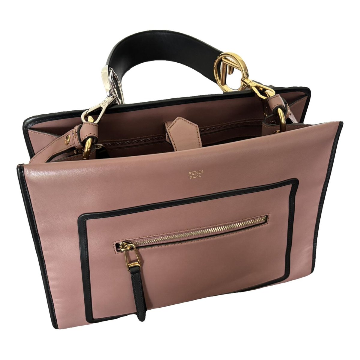 Runaway leather handbag