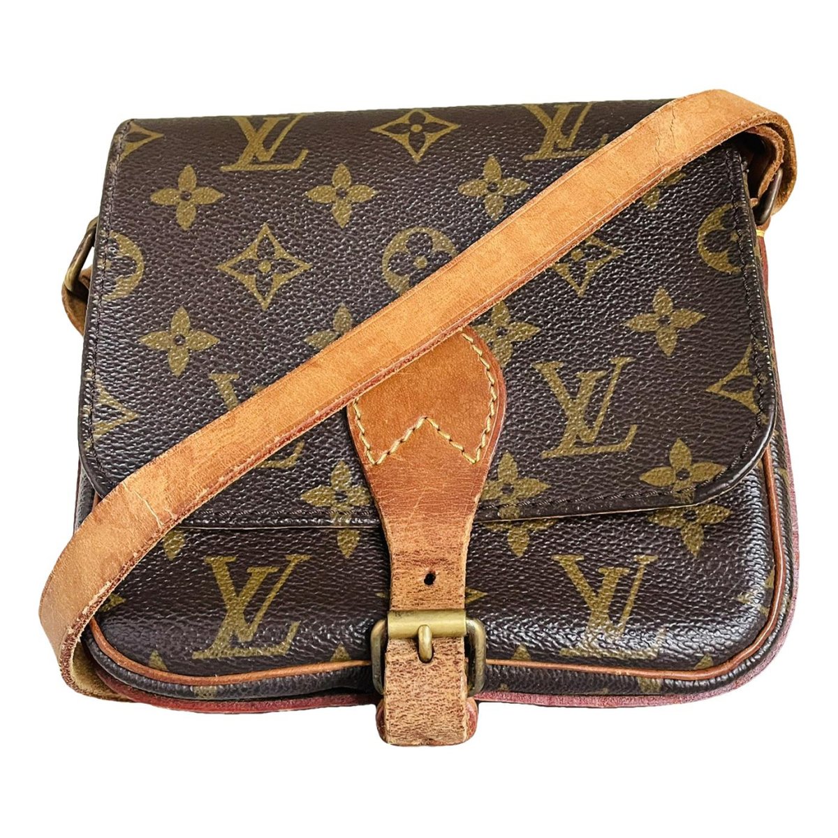 Cartouchière tweed crossbody bag
