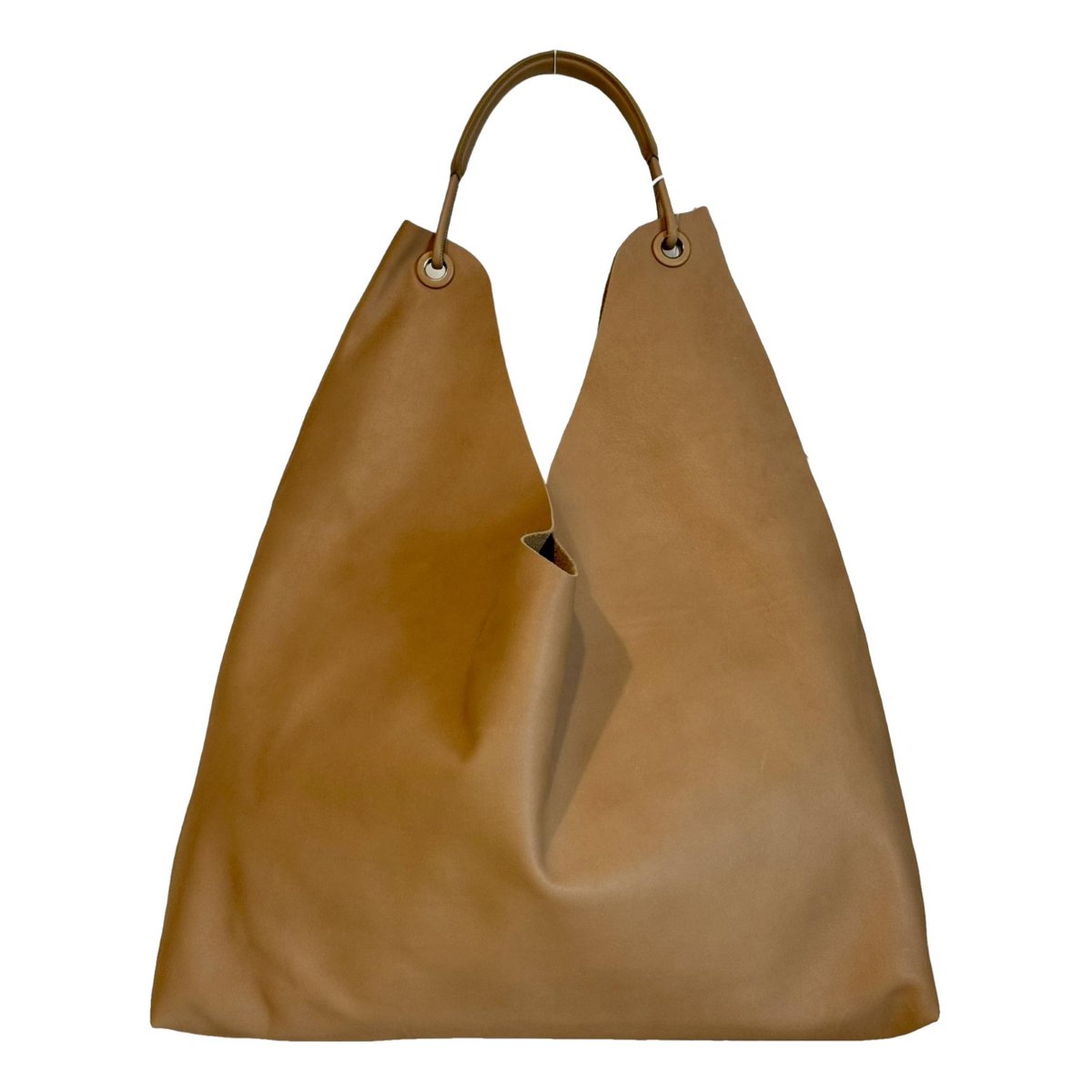 Bindle leather handbag