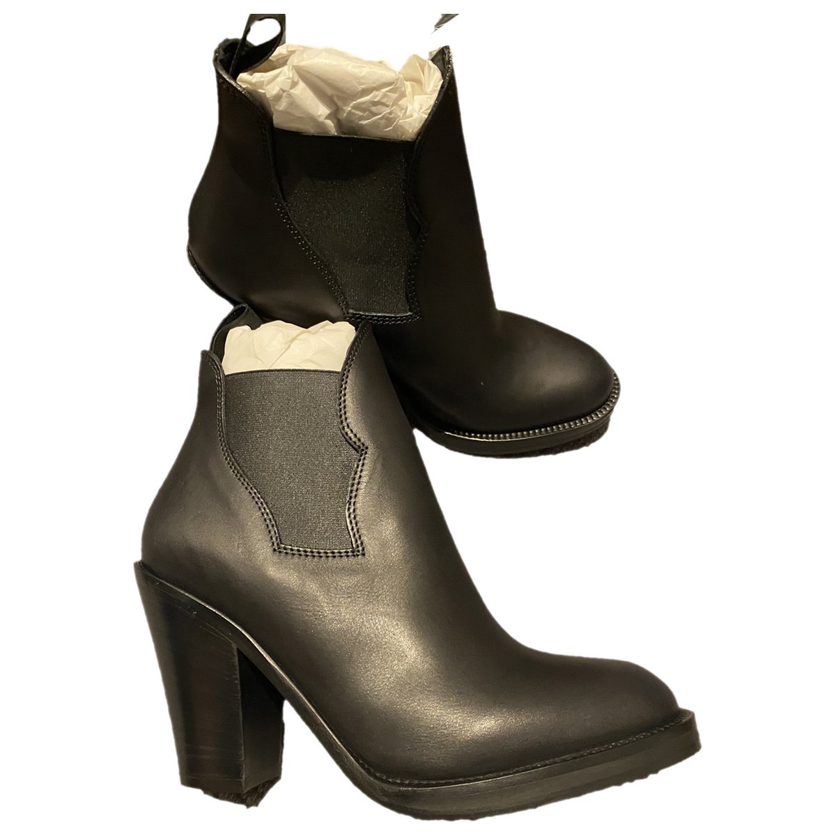 Star leather western boots