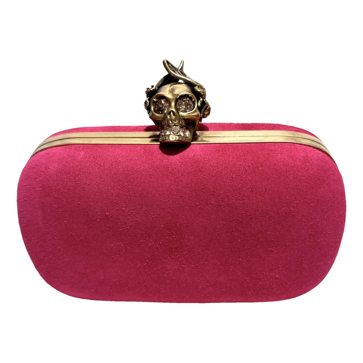 Skull clutch bag