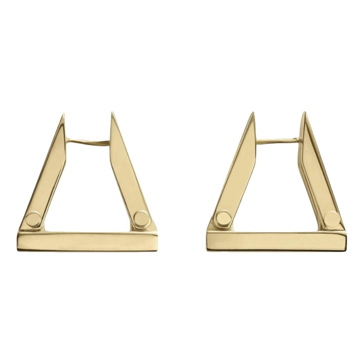 Bolt silver earrings