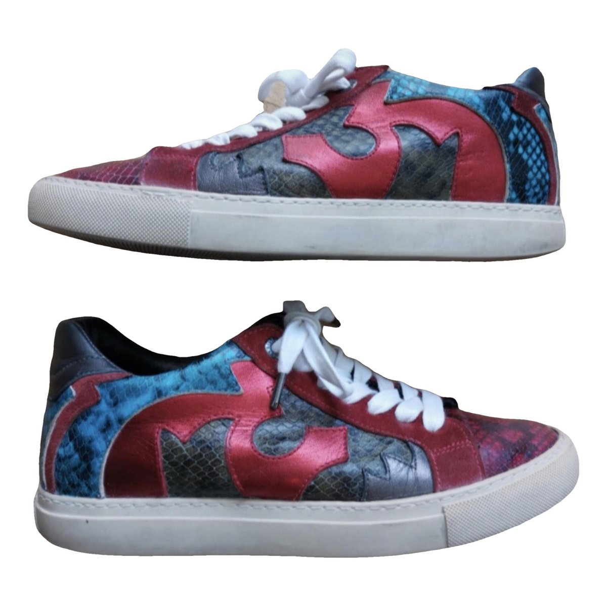 ZV1747 Flash leather trainers