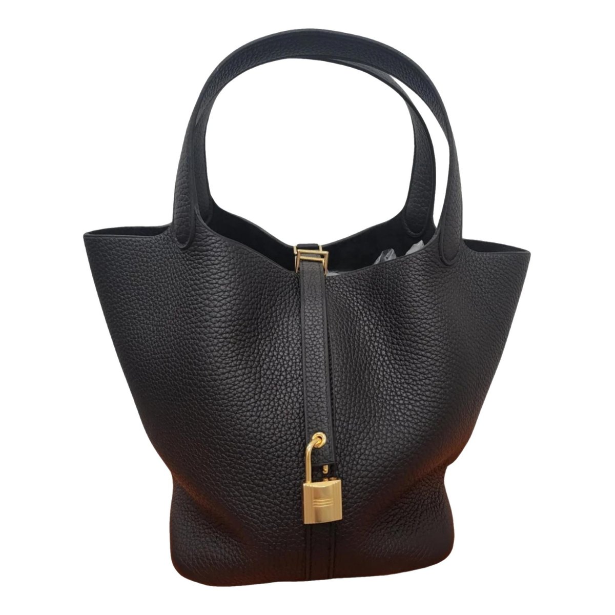 Picotin leather tote