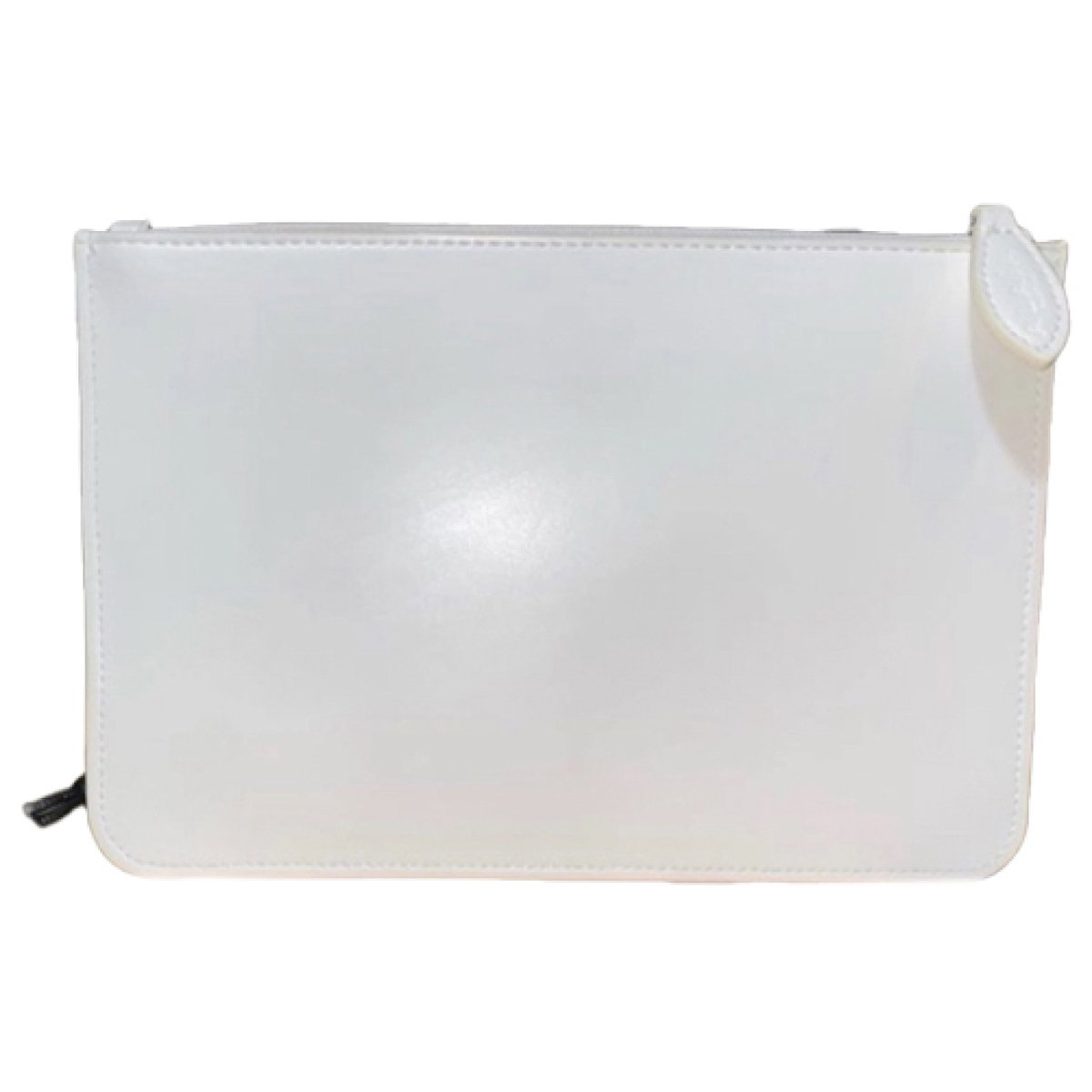 Leather clutch bag