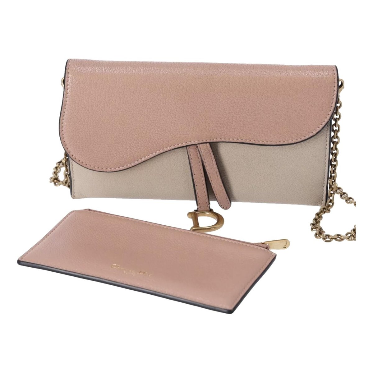 Saddle Wallet On Chain leather crossbody bag
