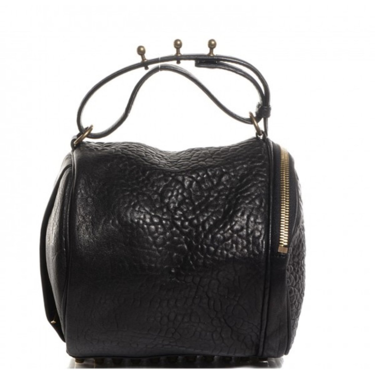 Rocco leather bowling bag
