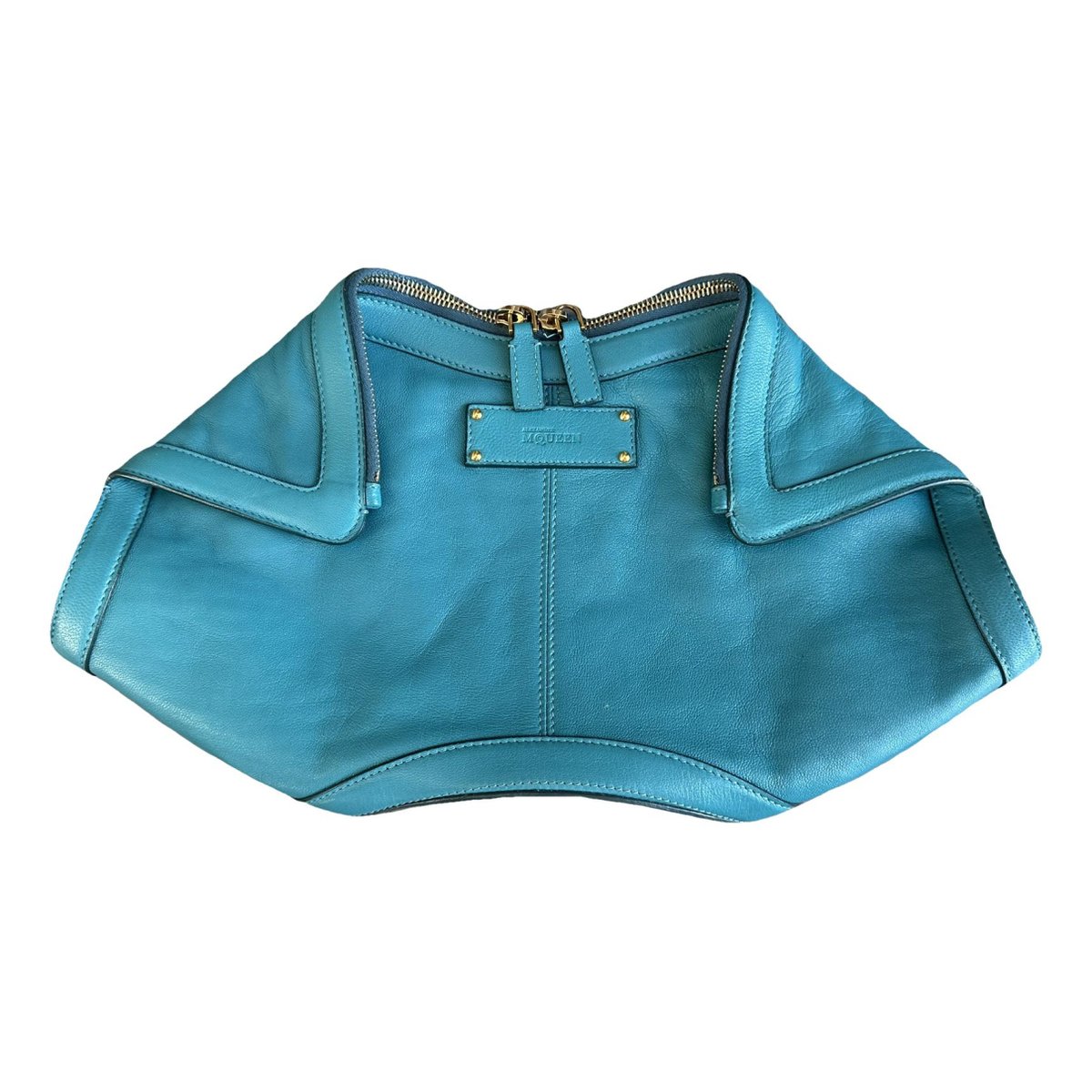 Manta leather clutch bag