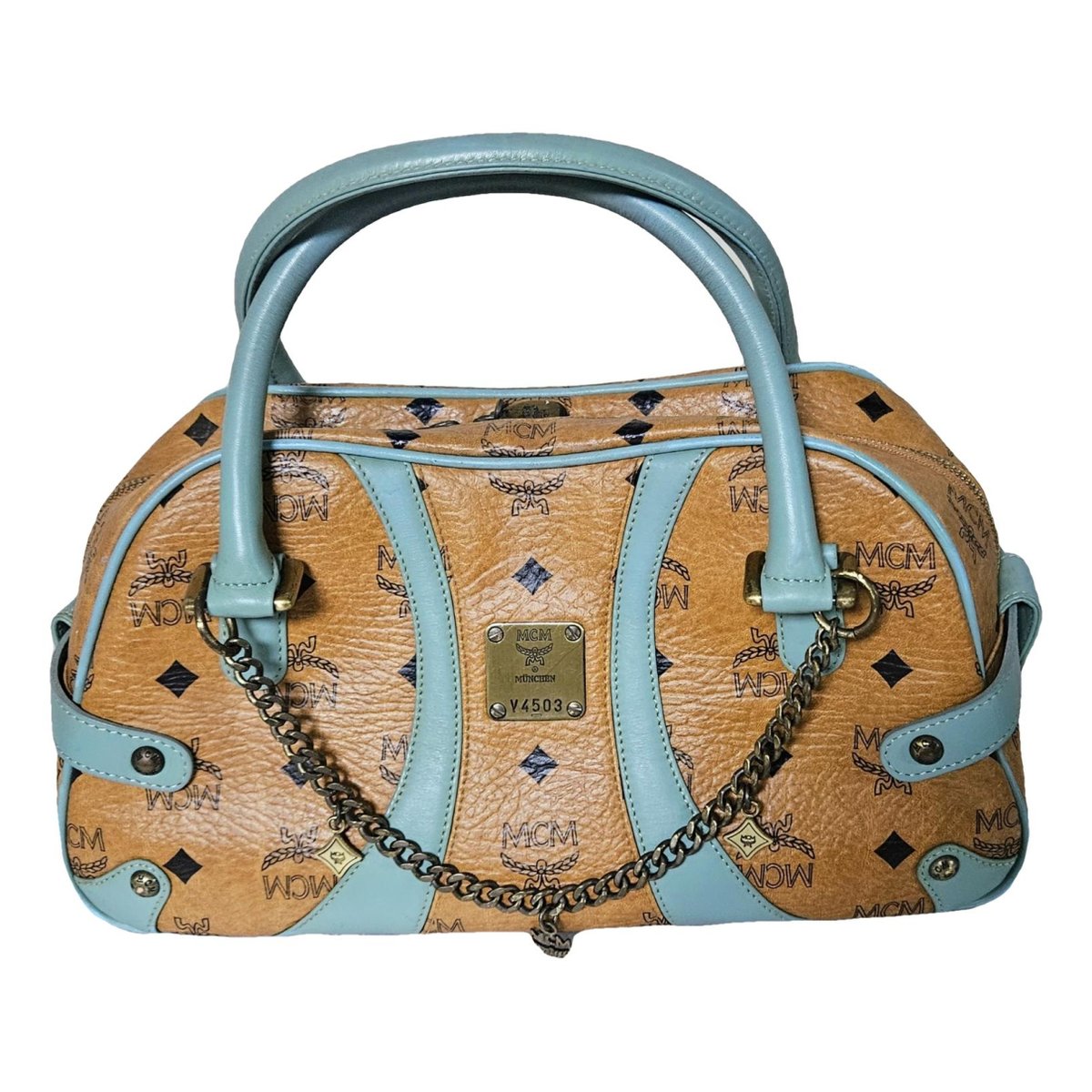 Boston leather tote