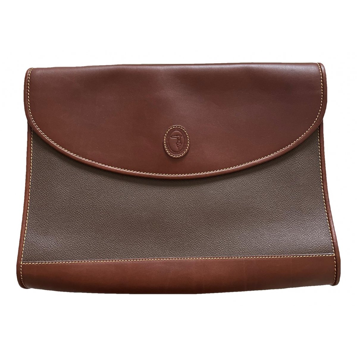 Leather clutch bag