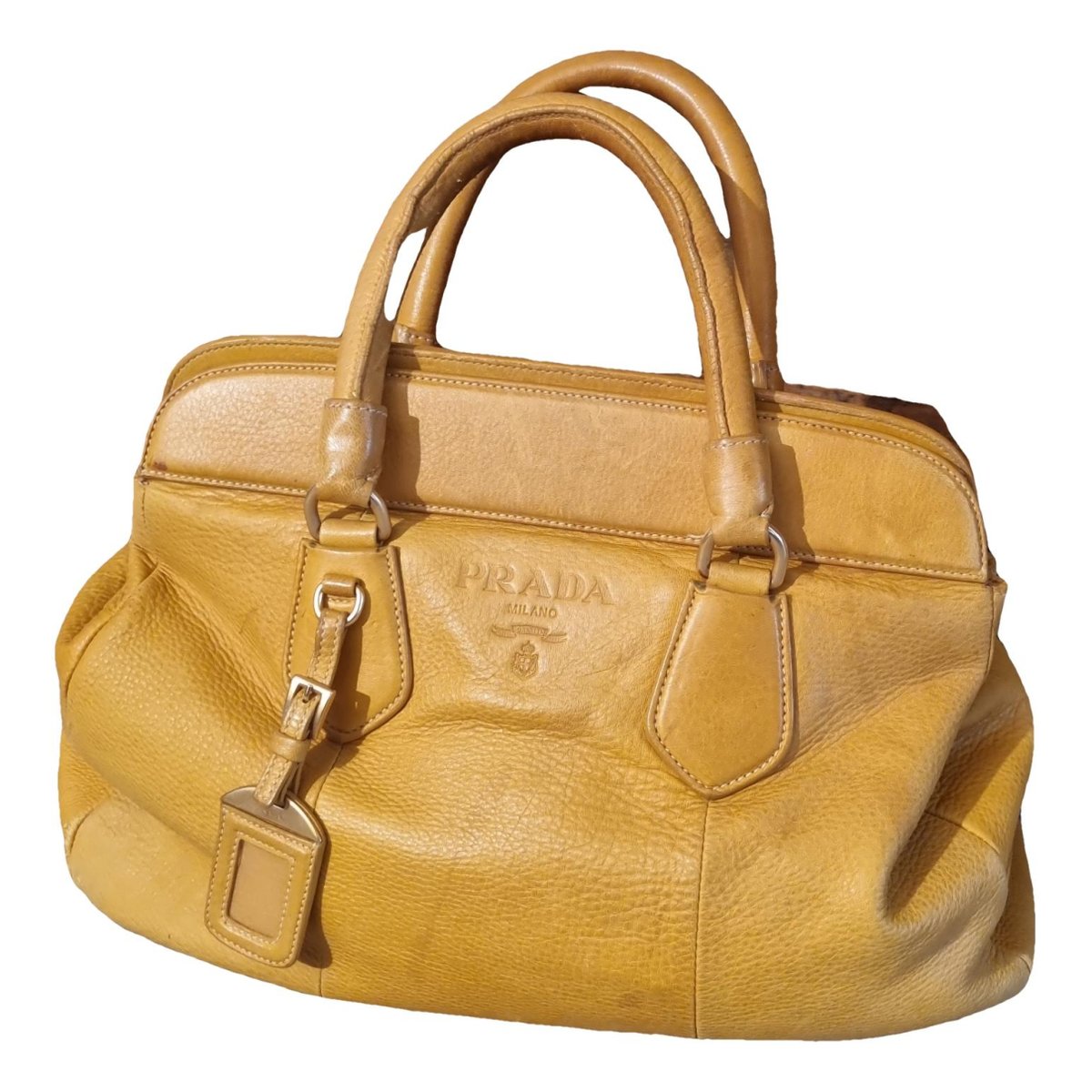 Madras leather handbag