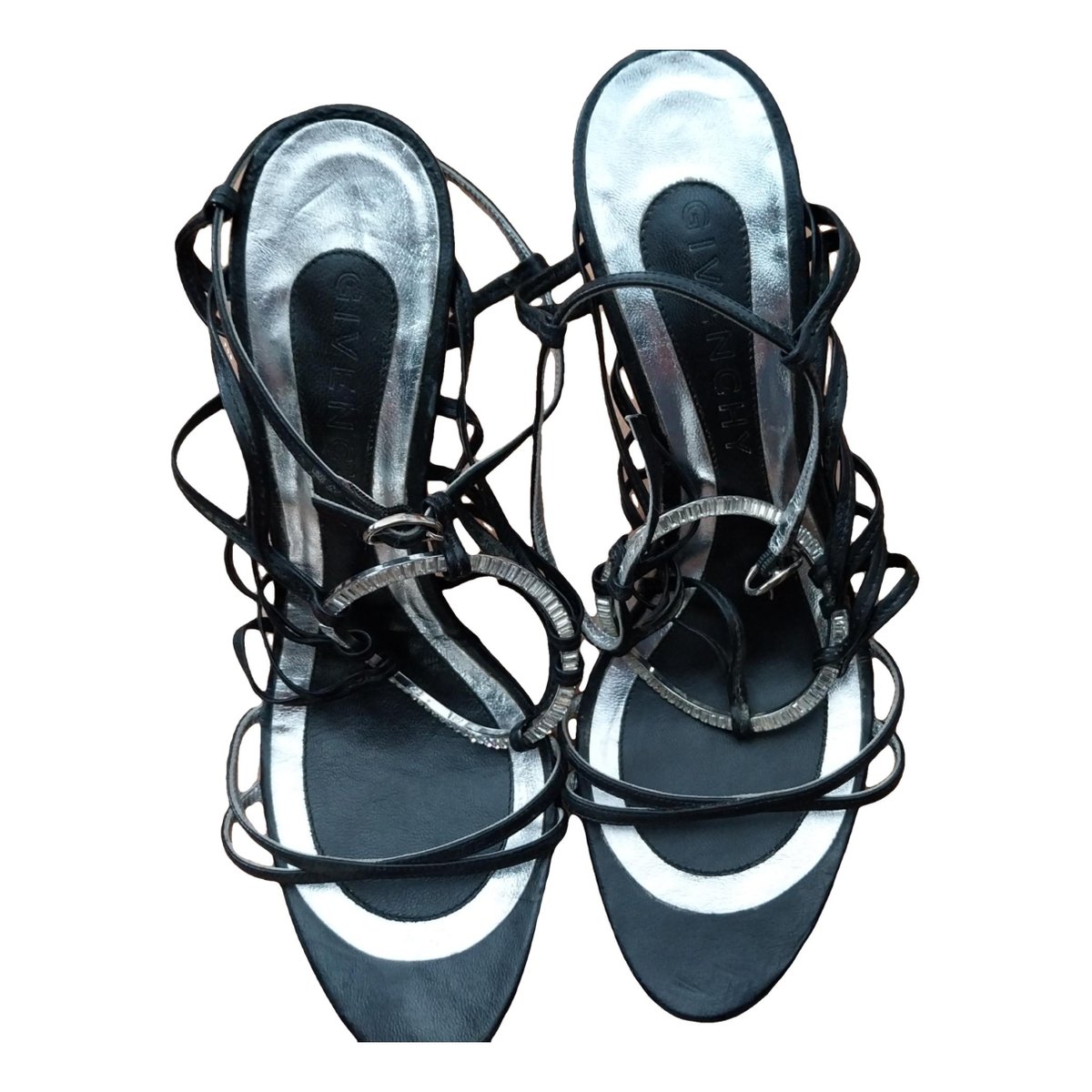 Shark leather sandals